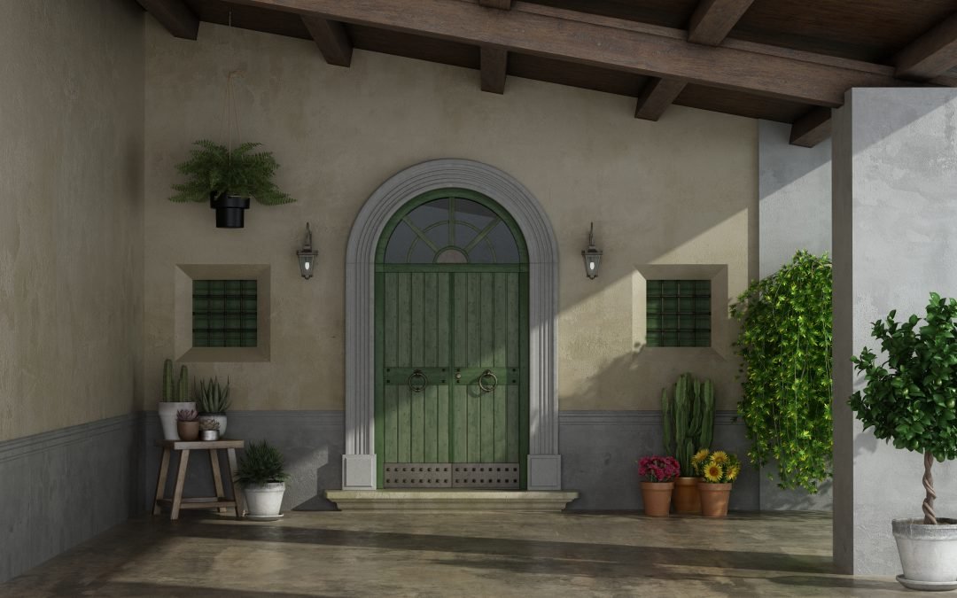 Concrete porch